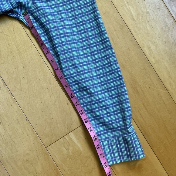 Nordstrom Men's Button Down Shirt Sz 16, 32-33, Stretch, Trim Fit, plaid, cotton - Picture 10 of 10